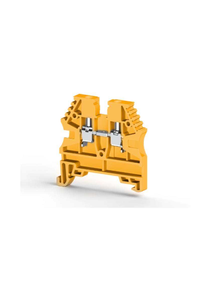 Molwex 150 013 | 4mm² Vidalı Sarı Klemens (1 Giriş-1 Çıkış)