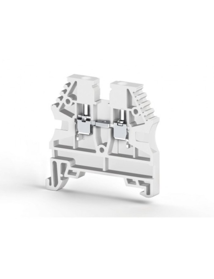 Molwex 150 016 | 4mm² Vidalı Beyaz Klemens (1 Giriş-1 Çıkış)