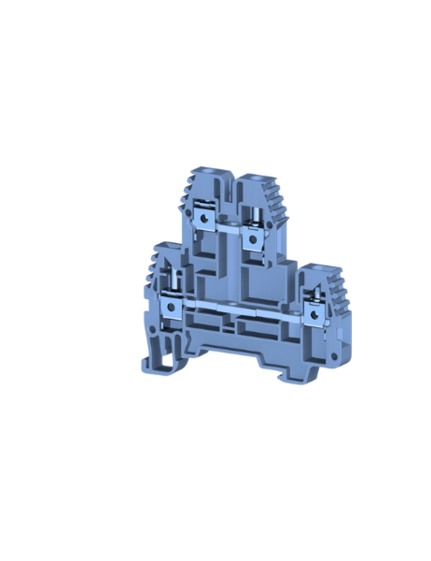 Molwex DC6-01P-12-00A(H) 6mm² Vidalı Klemens | Mavi (1 Giriş-1 Çıkış)