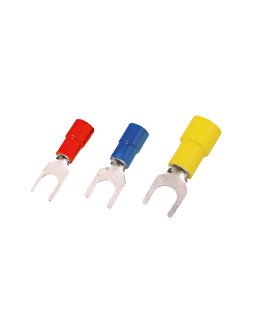 Molwex 002 002 | 0.5-1.5mm² Çatal Uçlu Kırmızı Kablo Pabucu