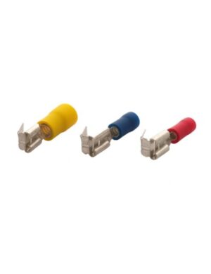 Molwex 009 002 | 1.5-2.5mm² Faston Erkek Geri Dönüşlü Mavi Kablo Pabucu