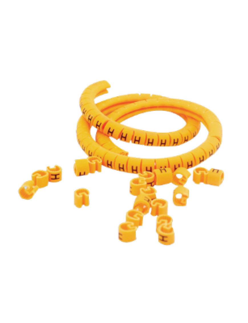 Molwex 016 057 1.5-2.5mm2 Kablo Etiketi Sarı (9) Boy CMG 1